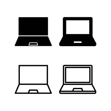 Laptop ikon vektör illüstrasyonu. bilgisayar işareti ve sembol