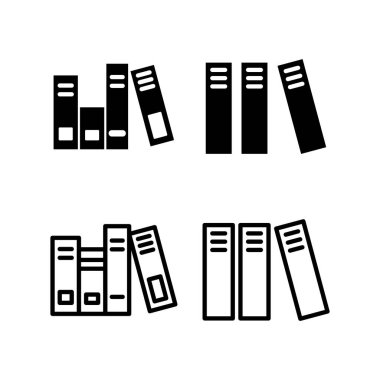 Kütüphane ikonu vektör illüstrasyonu. eğitim işareti ve sembol