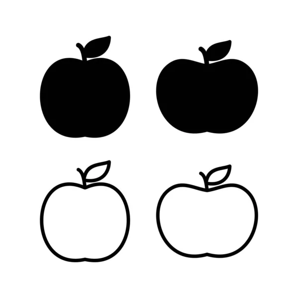 Ilustração Vetor Ícone Apple Sinal Apple Símbolos Para Web Design — Vetor de Stock