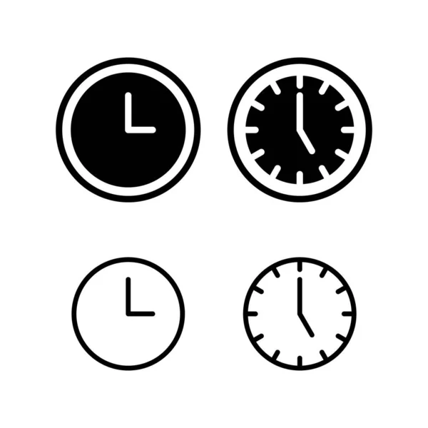 Icono Del Reloj Ilustración Vector Signo Tiempo Símbolo Icono Reloj — Vector de stock