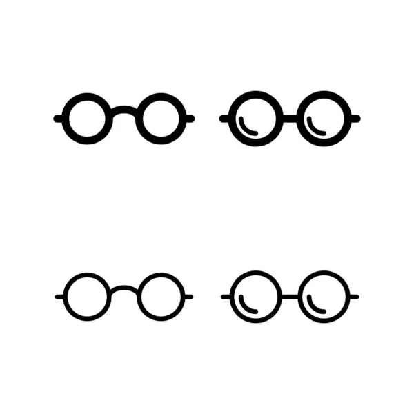 Ilustração Vetor Ícone Óculos Sinal Óculos Símbolo — Vetor de Stock