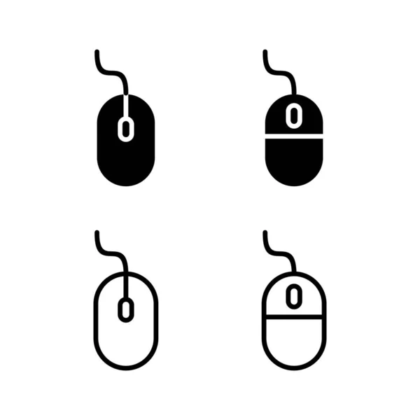 Pictograma Mouse Ului Ilustrație Vectorială Faceți Clic Semn Simbol Pointer — Vector de stoc