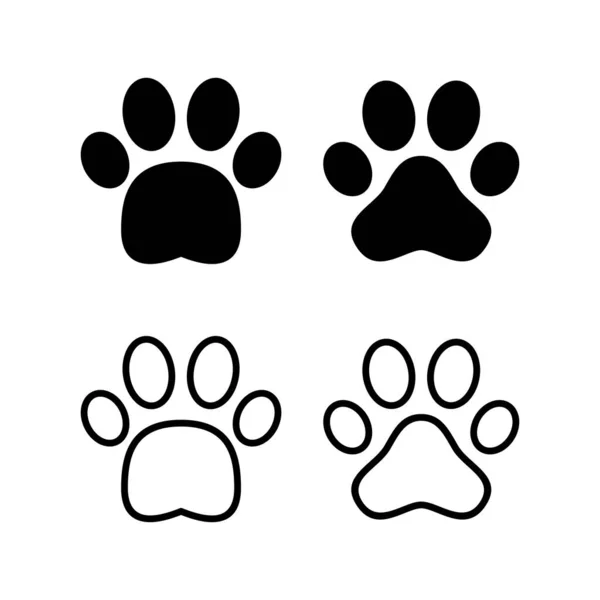 Иллюстрация Вектора Лап Знак Символ Печати Лапы Собака Кошка Лапа — стоковый вектор