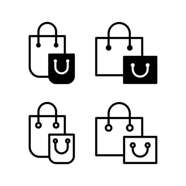 Shopping Bag Icon Vector Illustration Shopping Sign Symbol — Stock Vector