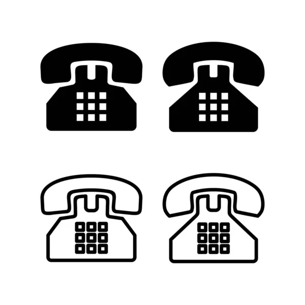 Telefon Ikon Vektor Illustration Telefonskylt Och Symbol — Stock vektor