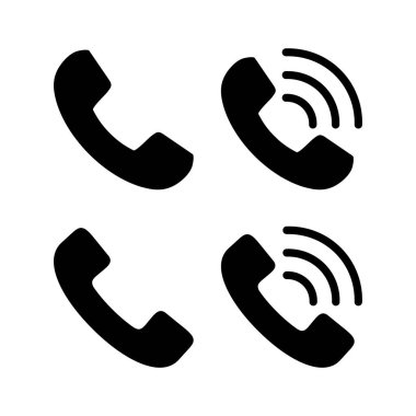 Simge vektör illüstrasyonunu ara. Telefon işareti ve sembol. Telefon ikonu. Bizimle irtibata geç 