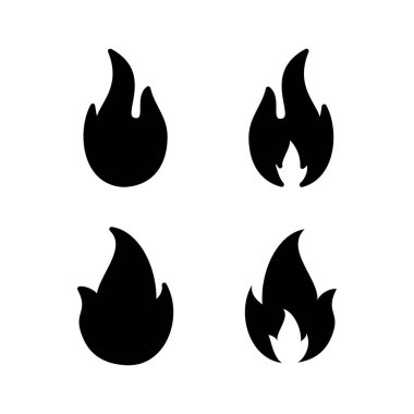 İkon vektör illüstrasyonunu ateşle. ateş işareti ve sembol