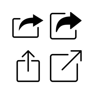 Simge vektör illüstrasyonunu paylaş. İşaret ve sembol paylaşımı