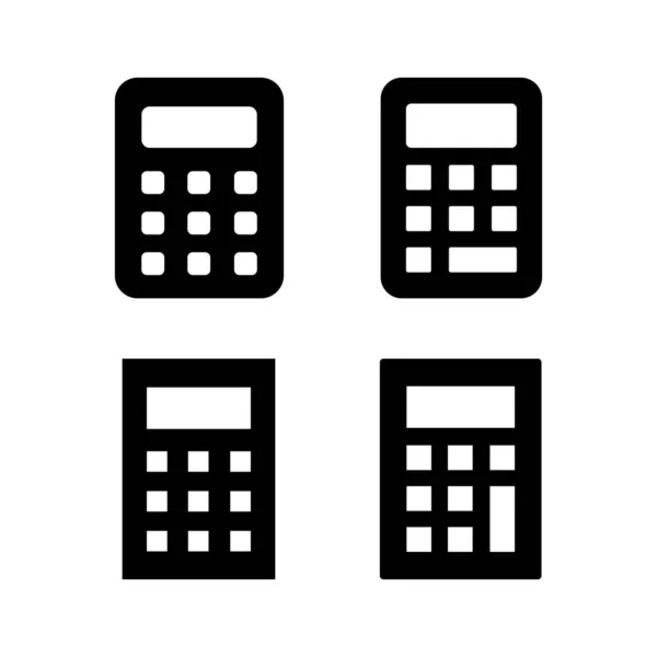 Иллюстрация Вектора Значка Калькулятора Знак Символ Калькулятора — стоковый вектор