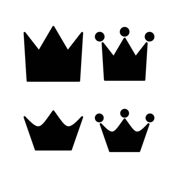 Корона Значок Векторна Ілюстрація Знак Символ Корони — стоковий вектор