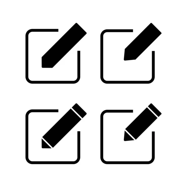 Modifier Icône Illustration Vectorielle Modifier Signe Symbole Document Modifier Icône — Image vectorielle