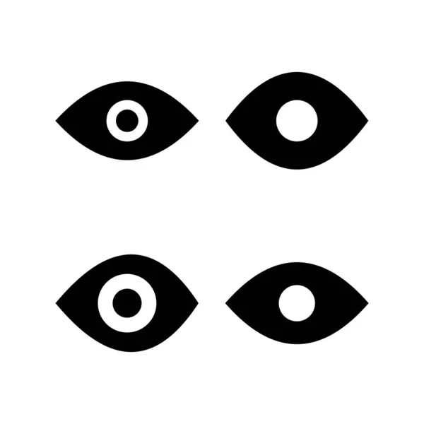 Ögonikon Vektor Illustration Ögonskylt Och Symbol Titta Och Vision Ikonen — Stock vektor
