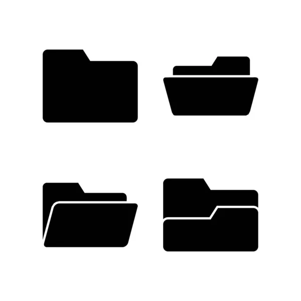 Ilustrasi Vektor Ikon Folder Tanda Folder Dan Simbol - Stok Vektor