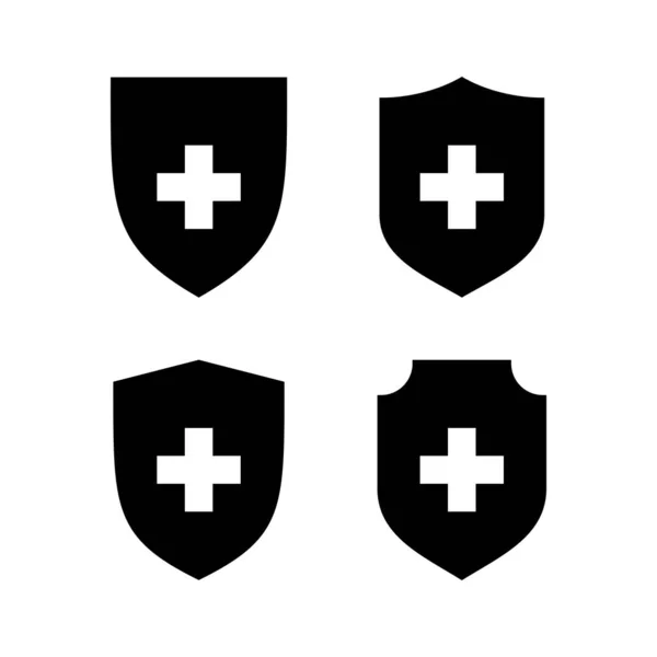 Ilustracja Wektora Ubezpieczenia Zdrowotnego Znak Symbol Dokumentu Ubezpieczenia — Wektor stockowy