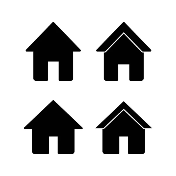 Домашня Іконка Векторна Ілюстрація Знак Будинку Символ — стоковий вектор