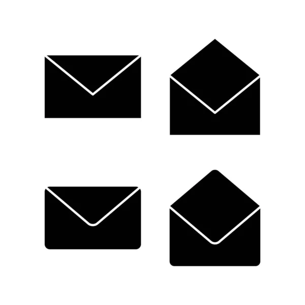 メールアイコンベクトルイラスト 電子メールのサインと記号 電子メールアイコン エンベロープアイコン — ストックベクタ