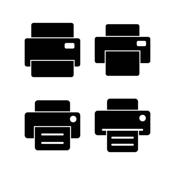 Icon Vektorgrafik Drucken Zeichen Und Symbol Für Drucker — Stockvektor
