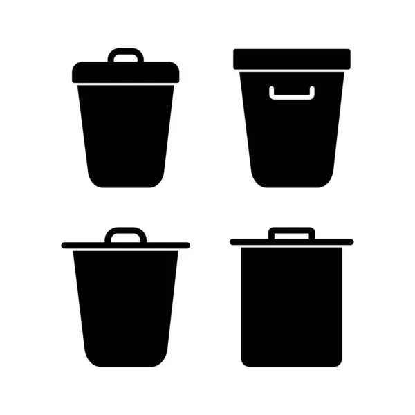 垃圾图标矢量插图 垃圾箱图标 删除符号和符号 — 图库矢量图片