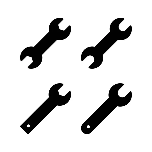 Ikona Klíče Vektorové Ilustrace Ikona Opravy Značka Symbol Nástrojů — Stockový vektor