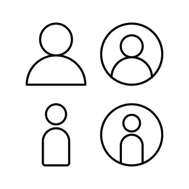 Kullanıcı Simgesi vektör illüstrasyonu. İmza ve sembol. insanlar simgesi. 