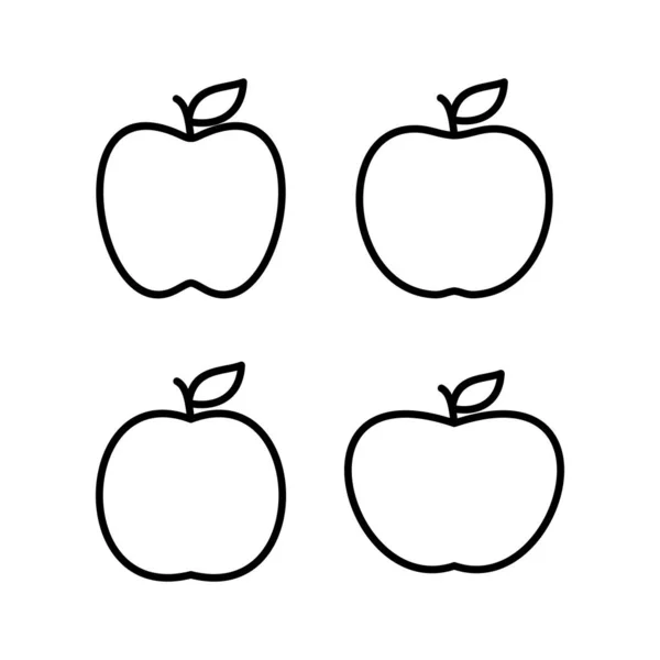 Εικονογράφηση Διανύσματος Apple Σήμα Apple Και Σύμβολα Για Σχεδιασμό Ιστοσελίδων — Διανυσματικό Αρχείο