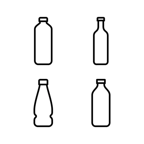 Flaska Ikon Vektor Illustration Flaska Tecken Och Symbol — Stock vektor