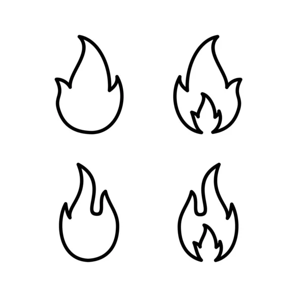 Fire Icon Vector For Web And Mobile App. Sinal De Fogo E Símbolo
