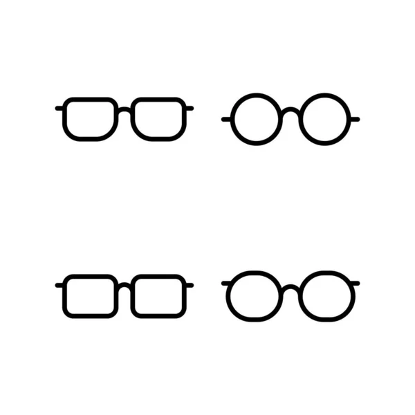 Ikona Brýle Vektorové Ilustrace Značka Symbol Brýlí — Stockový vektor