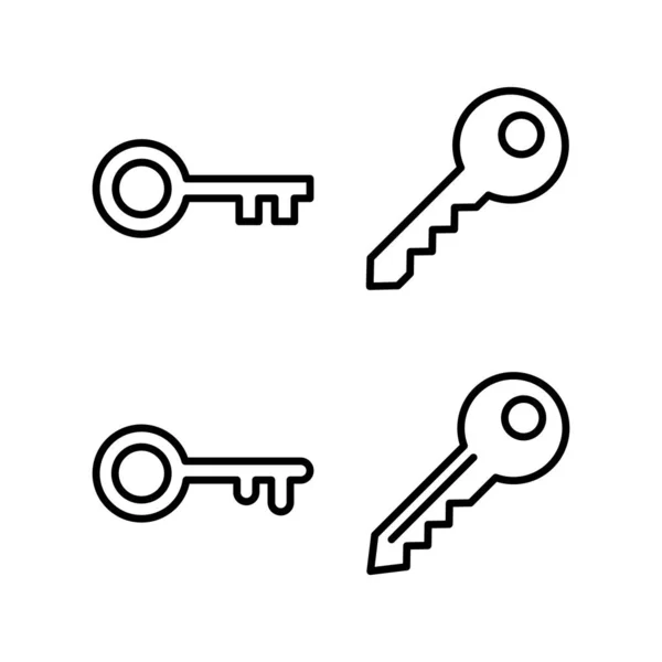 Key Icon Vector Illustration Key Sign Symbol — Stock Vector