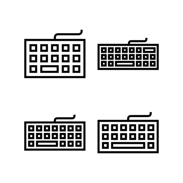 Illustrazione Vettoriale Icona Tastiera Segno Simbolo Della Tastiera — Vettoriale Stock