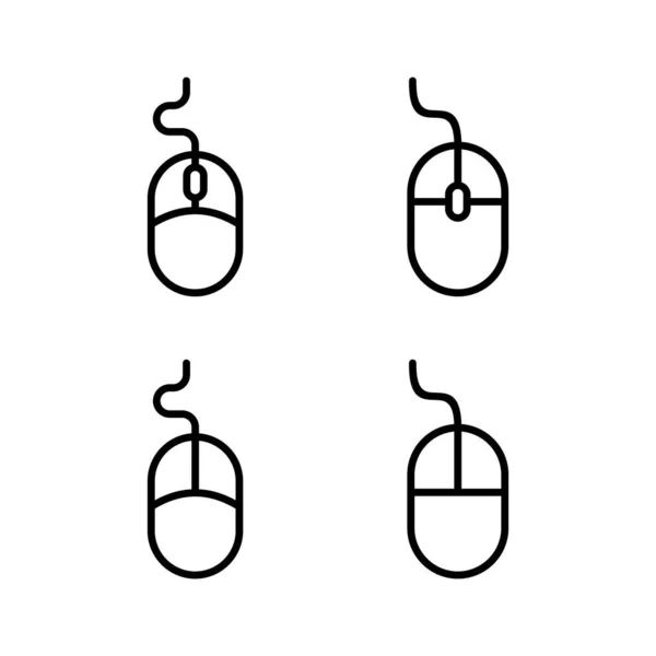 Illustrazione Vettoriale Icona Del Mouse Clicca Segno Simbolo Vettore Icona — Vettoriale Stock