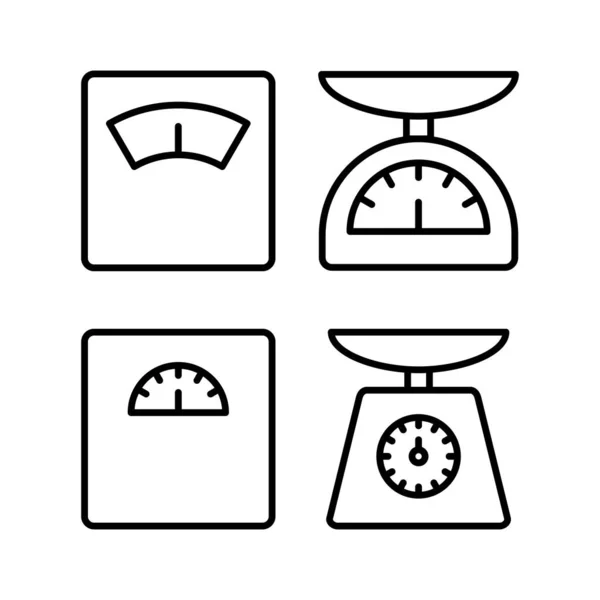 Ilustracja Wektora Wagi Znak Wagi Symbol — Wektor stockowy