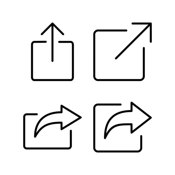 Share Icon Vector Illustration Sharing Sign Symbol — Stock Vector