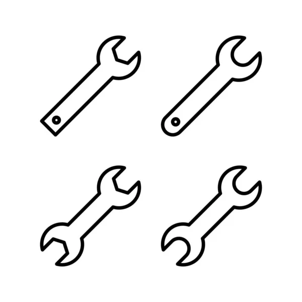 Schrauben Sie Symbolvektorillustration Reparatur Symbol Werkzeuge Zeichen Und Symbol — Stockvektor