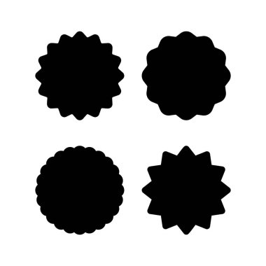 Rozet simgesi vektör çizimi. Ödül ikon vektörü. İşaret ve simgelere ulaş