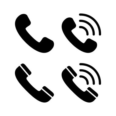 Simge vektör illüstrasyonunu ara. Telefon işareti ve sembol. Telefon ikonu. Bizimle irtibata geç 