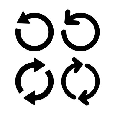 Simge vektör illüstrasyonunu tazele. İşareti ve sembolü yeniden yükle. Simgeyi güncelle.