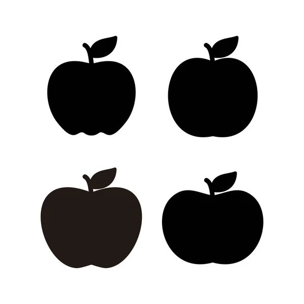 Apple Ikon Vektor Illustration Apple Tecken Och Symboler För Webbdesign — Stock vektor