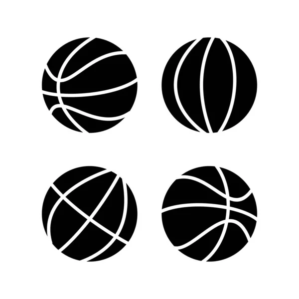 Basketball Ikone Vektor Illustration Zeichen Und Symbol Des Basketballs — Stockvektor