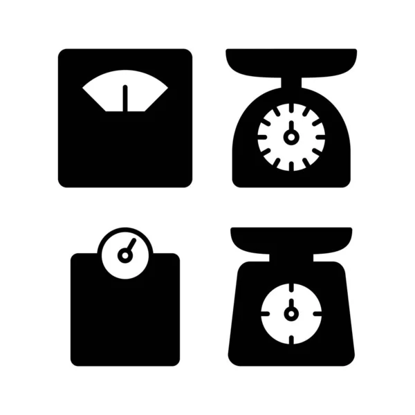 Illustration Vectorielle Icônes Échelle Poids Signe Symbole — Image vectorielle