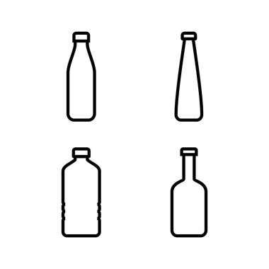 Şişe ikonu vektör illüstrasyonu. şişe işareti ve sembol