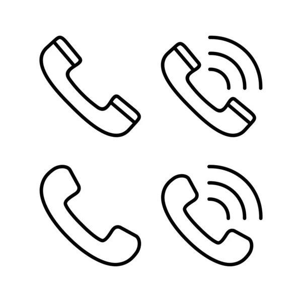 Вызовите Векторную Иллюстрацию Телефонный Знак Символ Значок Телефона Свяжитесь Нами — стоковый вектор