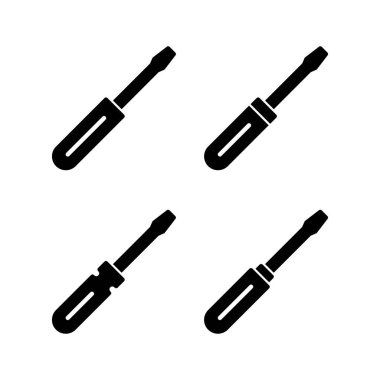 Tornavida ikonu vektör çizimi. araç işareti ve sembol