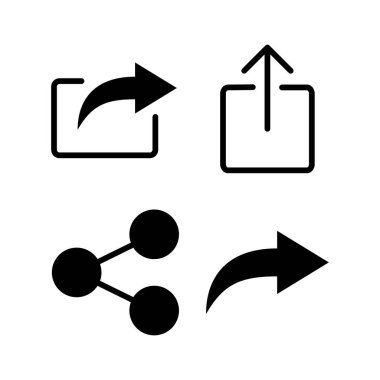 Simge vektör illüstrasyonunu paylaş. İşaret ve sembol paylaşımı