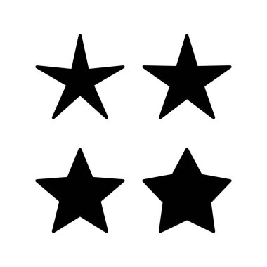 Yıldız Simgesi vektör çizimi. Reyting işareti ve sembol. favori yıldız simgesi