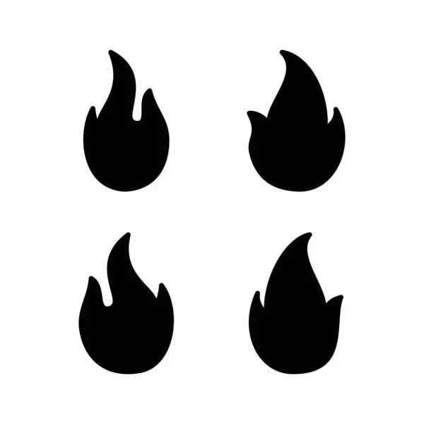 Иллюстрация Вектора Значка Огня Знак Огня Символ — стоковый вектор