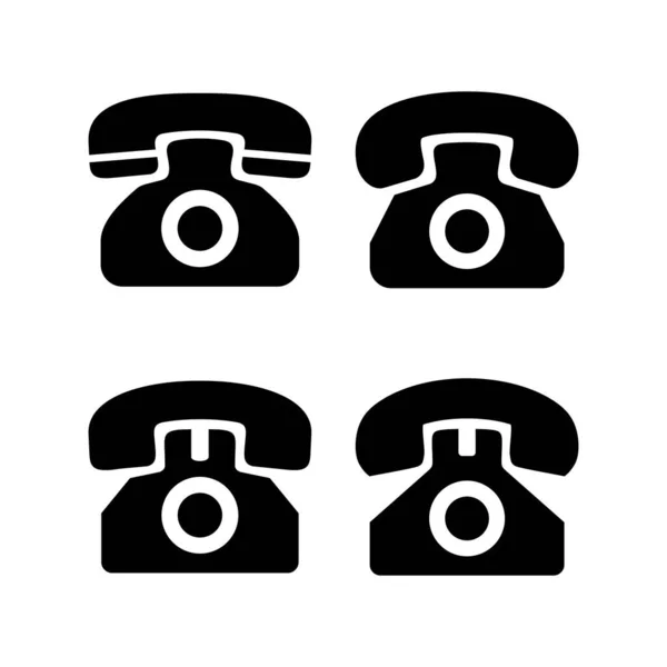 Icono Teléfono Ilustración Vectorial Señal Teléfono Símbolo — Vector de stock
