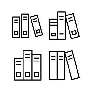 Kütüphane ikonu vektör illüstrasyonu. eğitim işareti ve sembol