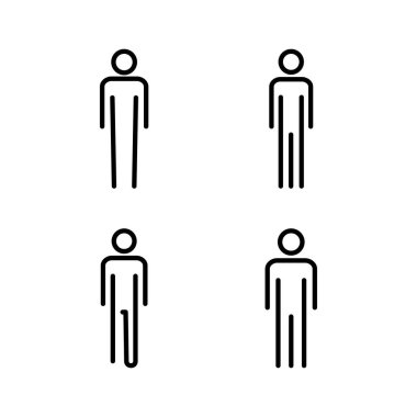 Erkek ikonu vektör illüstrasyonu. Erkek işareti ve sembol. insan sembolü