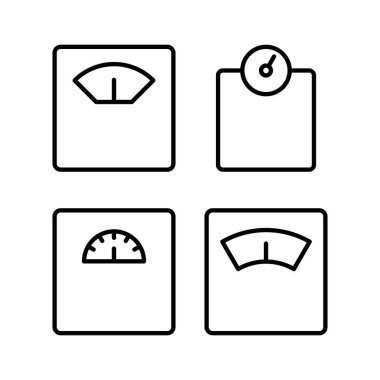 Simge vektör çizimini ölçeklendirir. Ağırlık ölçeği işareti ve simgesi